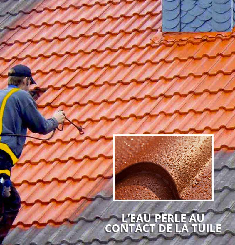 Nettoyage et démoussage toiture - MS TOITURE 83 couvreur le dans le Var (83) : nettoyage toit et protection anti-mousse. Revêtement peinture hydrofuge colorée sur couverture.